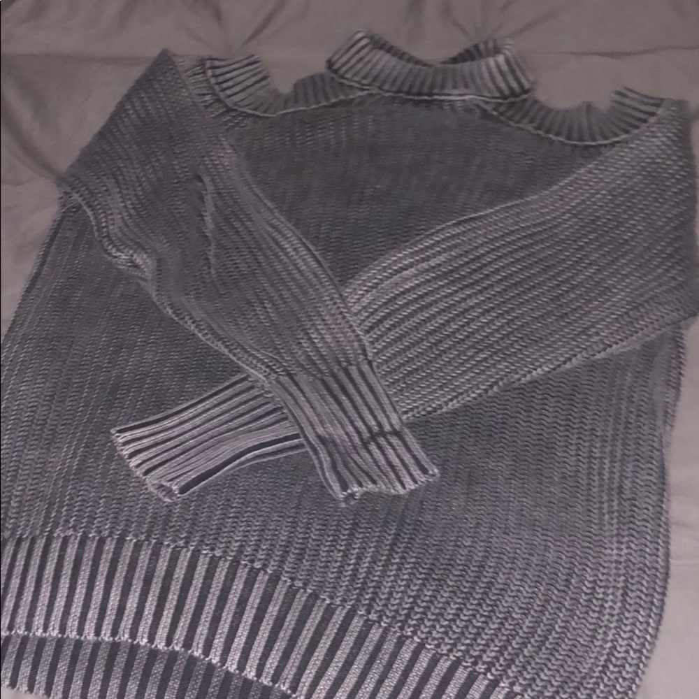 Oversized tinted grey sweater. From Francescas.